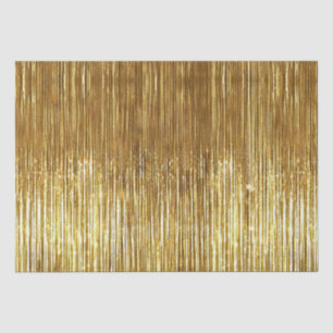 Chic Gold Glam Tinsel Streifen Weihnachten Seidenpapier