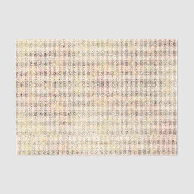 Chic Gold Glitzer Glitzern Design Seidenpapier (Vorderseite)