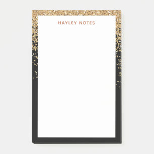 Chic Gold Glitzer Inspiration für sie Post-it Klebezettel