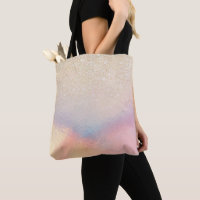 Chic Gold Glitzer Iridescent Holographic Gradient