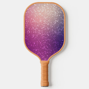 Chic Gold Glitzer Monogram Script Name Pickleball Schläger