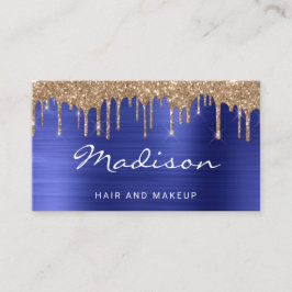 Chic Gold Glitzer Tropfens Stylist Visitenkarte