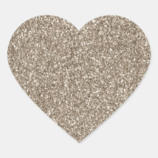 Chic Gold Glitzy Glam Sparkle Glitzer Herz-Aufkleber