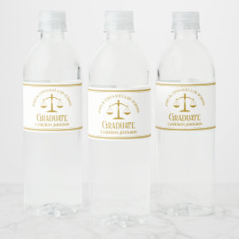 Chic Gold Law School Custom Graduation Party