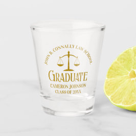 Chic Gold Law School Graduation Party Schnapsglas