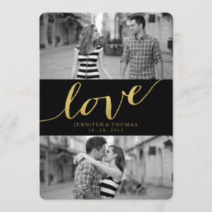 CHIC GOLD LIEBE Datum freihalten Save The Date