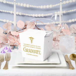 Chic Gold Medizinische Hochschul-Abschlussfeier Gl Geschenkschachtel