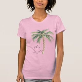 Chic Gold Palm Tree T-Shirt