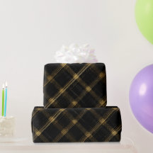 Chic Gold Schwarz Luxus-Onyx-Karomuster
