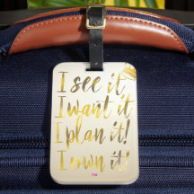 Chic Gold Script Typography Motivational Text 