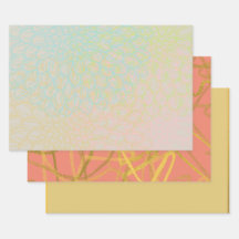 Chic Gold Violet Pink Floral