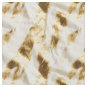 Chic Gold White Cowhide Western Cowboy Cowgirl Stoff