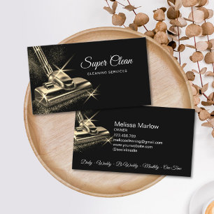 Chic Gold Wohn- und Gewerbehausreinigung Visitenkarte