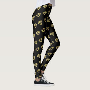 Chic-Golddiamant-Brautparty-Hochzeits-Leggings Leggings