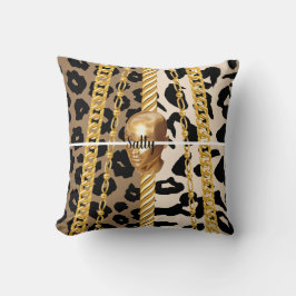 Chic Golden Wild Luxuriöse stilvolle Girly Bday Kissen