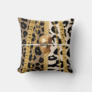 Chic Golden Wild Luxuriöse stilvolle Girly Bday Kissen
