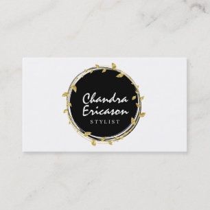 Chic-GoldWreath STYLIST Visitenkarte