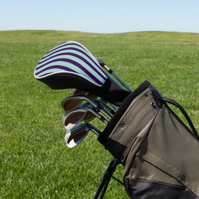 Chic Golf Head Cover with Bold Stripe Design Headcover (In SItu)