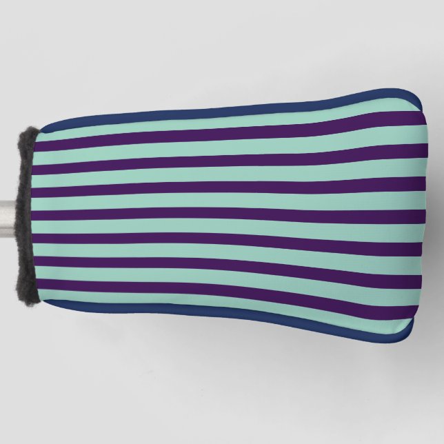 Chic Golf Putter Cover with Bold Stripe Design Golf Headcover (Vorderseite)