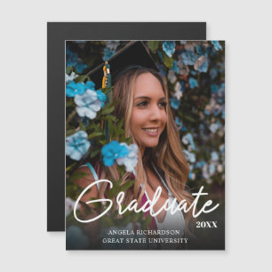 Chic Graduate 2 & Photo Graduate Magnet Darker