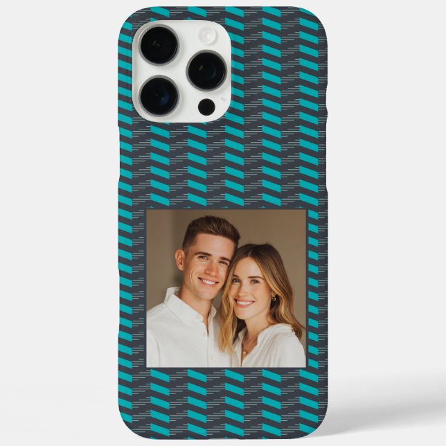Chic Graduation Gifts Chevron Pattern  iPhone 16 Pro Max Hülle (Rückseite)