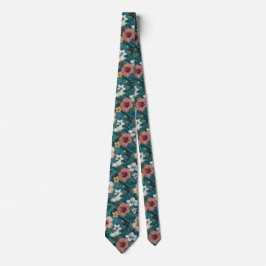 Chic Graduation Gifts For Him Tropical Flower Krawatte