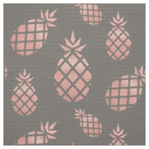 Chic Grau und Roségold-Ananas-Bezug