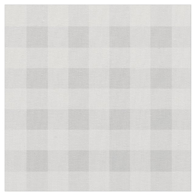 Chic Gray Gingham Kariert Pattern Stoff (Nahaufnahme)