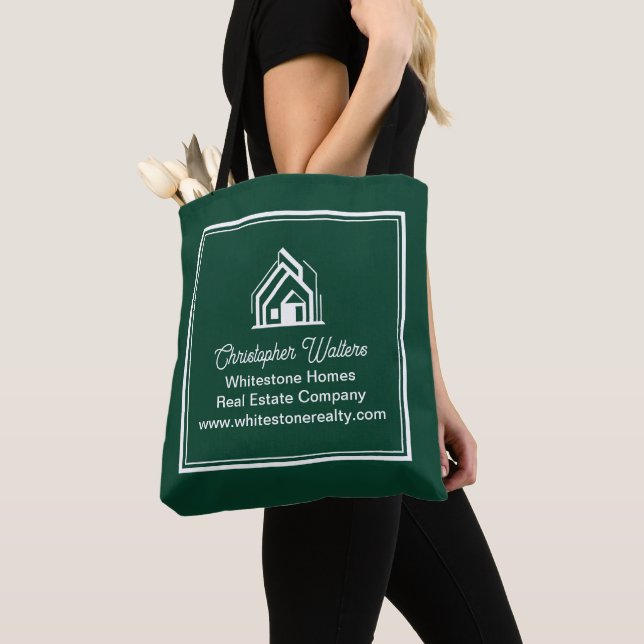 Chic Green Real Estate Company Customized Realtor Tasche (Von Nahem)
