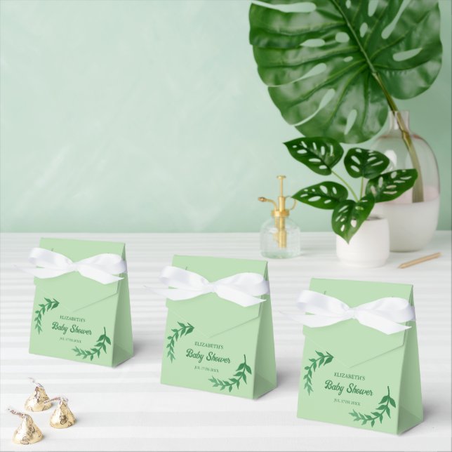 Chic Greenery Baby Shower Geschenkschachtel (Zahlreiche)