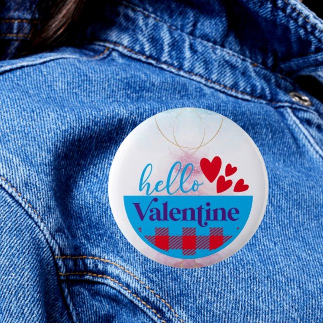 Chic Greetings: Hallo Valentine Button (Von Creator hochgeladen)