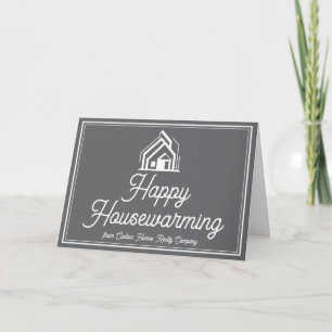 Chic Grey Immobilienunternehmen Benutzerdefinierte Karte