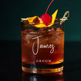 Chic Groom Personalisiert Wedding Whiskyglas