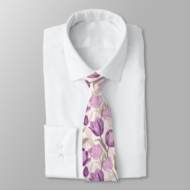 Chic Groomsman Gift Tulip Krawatte (Gebunden)