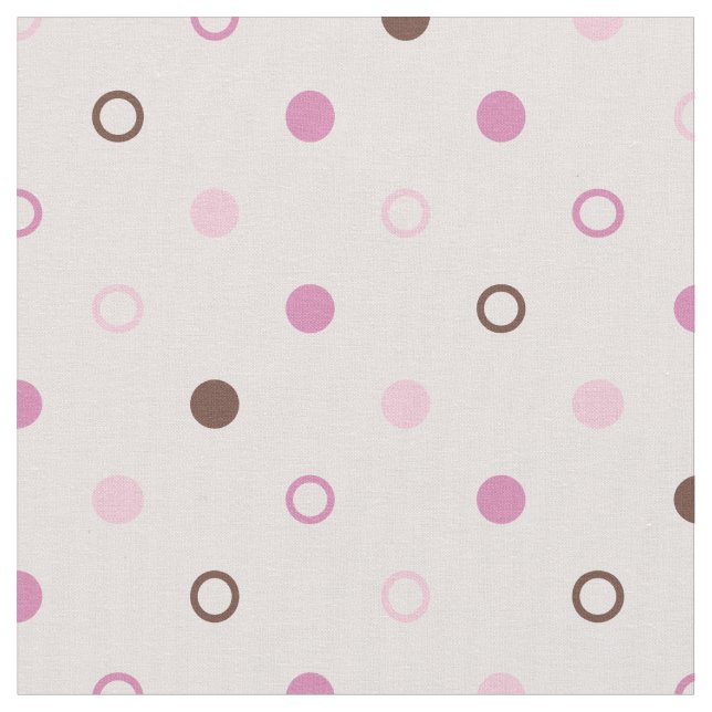 Chic gürtelpastellrosa Polka-Punkte-Muster Stoff (Nahaufnahme)