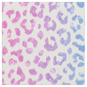 Chic gürtelrosa Glitzer cheetah Printmuster Stoff