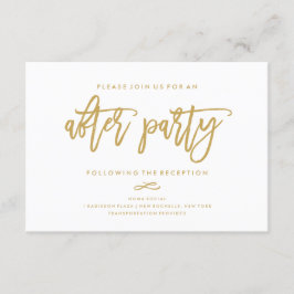 Chic Hand Briefings Hochzeit nach Party Einladung