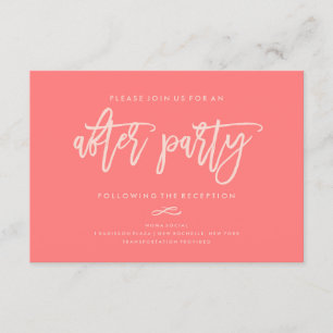 Chic Hand Briefings Hochzeit nach Party Einladung