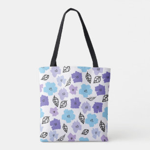 Chic Hand Gezeichnet Blumenmuster Tasche