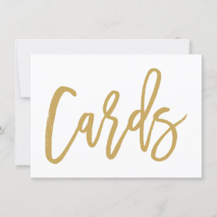 Chic Hand Letted Gold Wedding Cards drucken