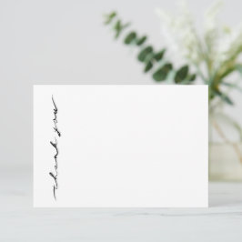 Chic Hand Letter Dankeschön-Karte RSVP Karte