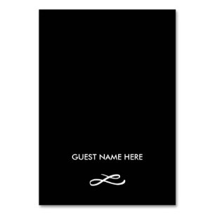 Chic Hand Letter Wedding Escort Platzkarte Tischnummer