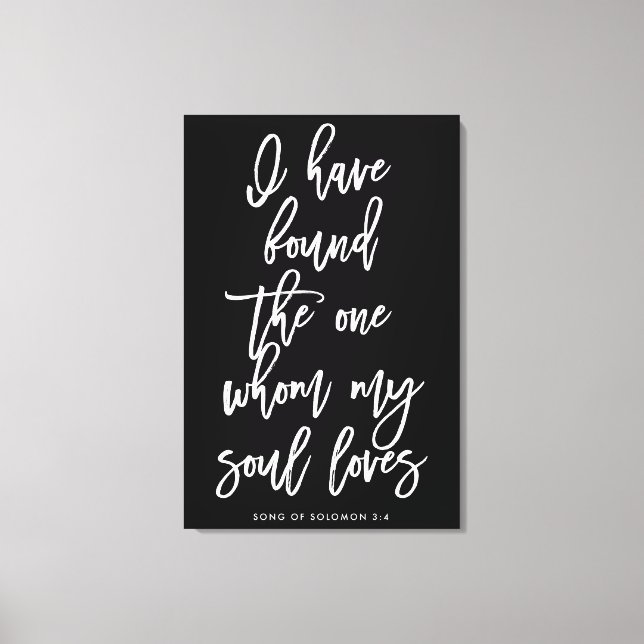 Chic Hand Lettered Ich habe das Ein Zeichen gefund Leinwanddruck (Vorderseite)