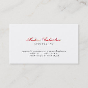 Chic Handwriting Script Beruflich Business Card Visitenkarte