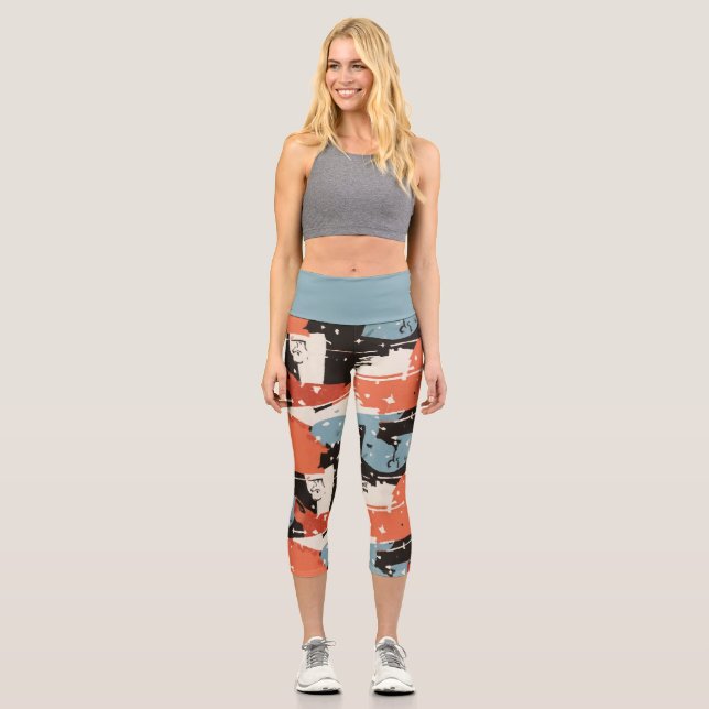 Chic Harmony Leggings: Stilvoll und komfortabel Capri Leggings (Vorderseite)