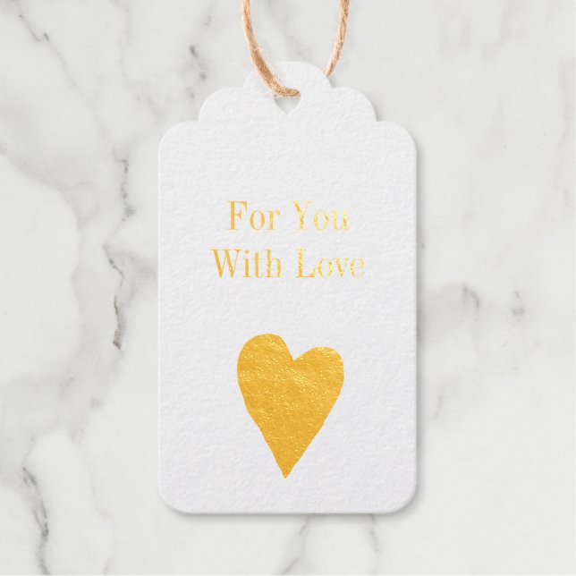 Chic Heart Geschenkanhänger (Vorderseite)