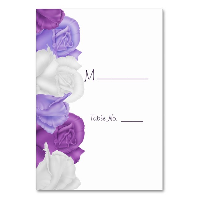 Chic Heirloom Rose Hochzeit Tischnummer (Vorderseite)
