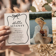 Chic Hello Seventy' Foto 70. Geburtstagsfeier