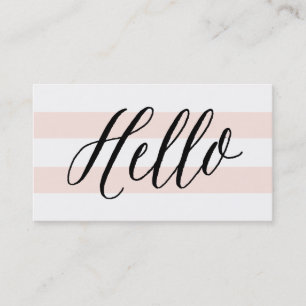 Chic Hello Visitenkarten Visitenkarte
