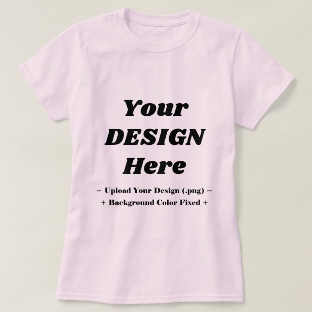 Chic Hellrosa Tee für eine leichte und grazile Aus (Design vorne)
